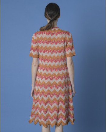 Robe en maille tricolore Missoni
