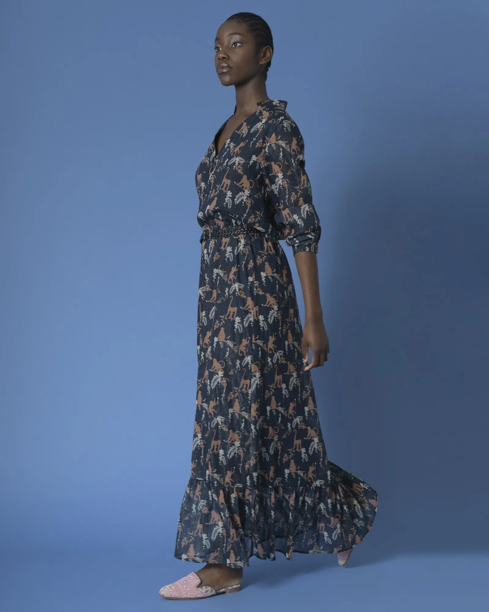 Robe maxi à imprimés SVNTY