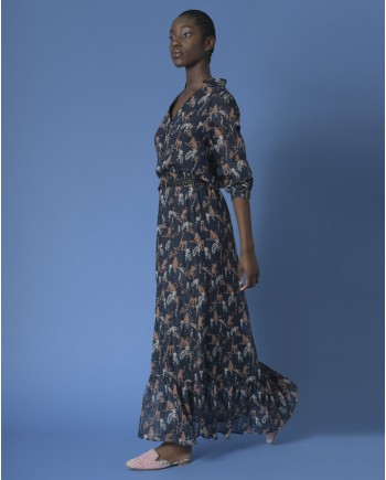 Robe maxi à imprimés SVNTY