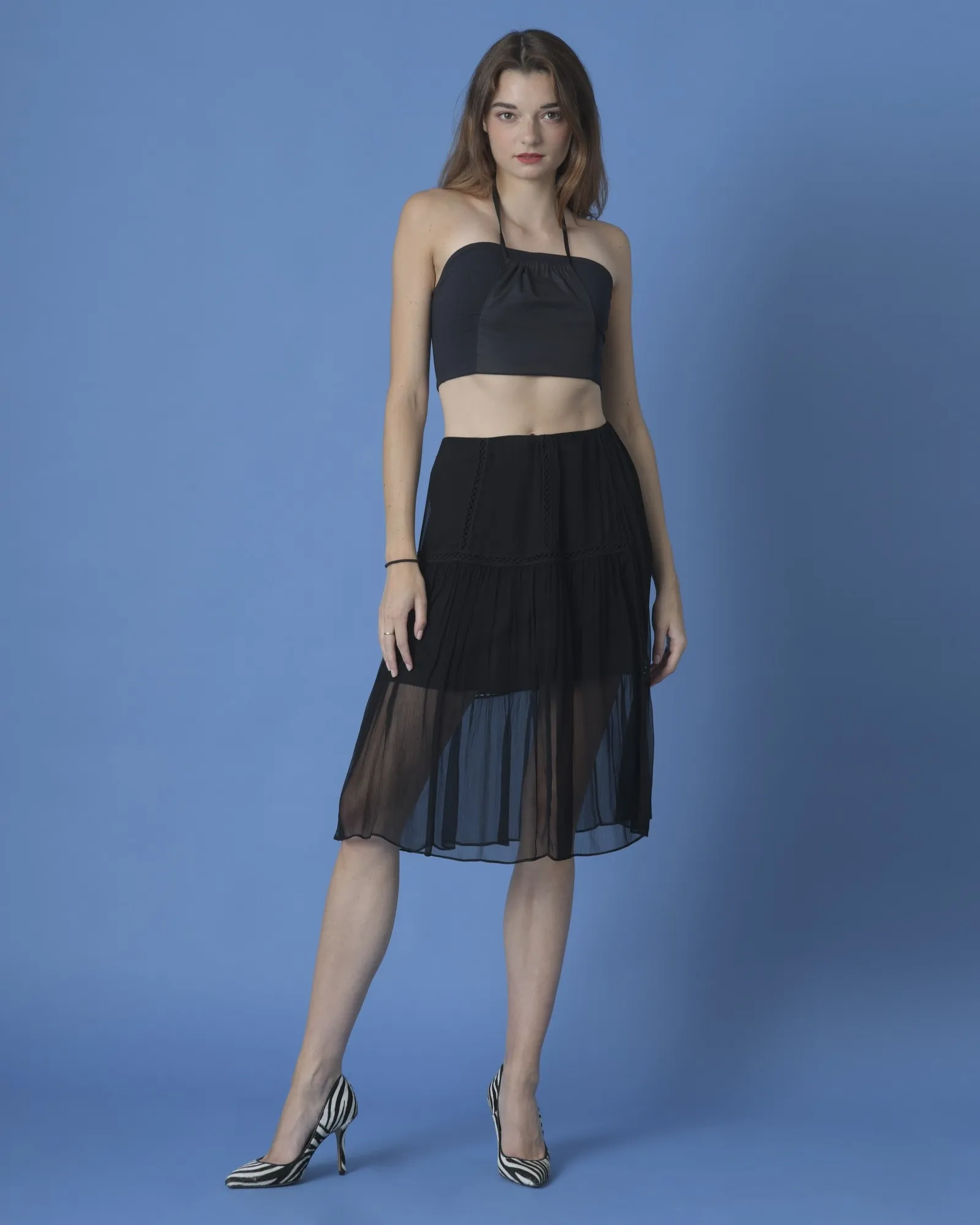 Jupe à broderie Alexander McQueen