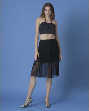 Jupe à broderie Alexander McQueen