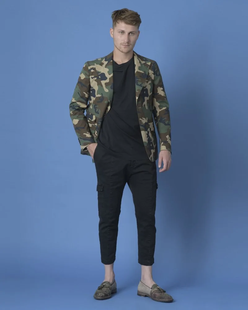 Pantalon cargo noir Low Brand