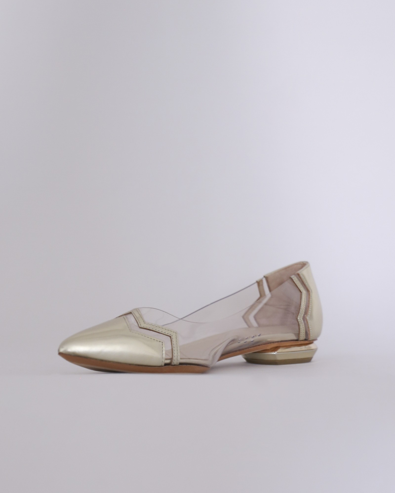 Ballerines Dorées Gianfranco Fabbri - Taille 37 - État Comme Neuf