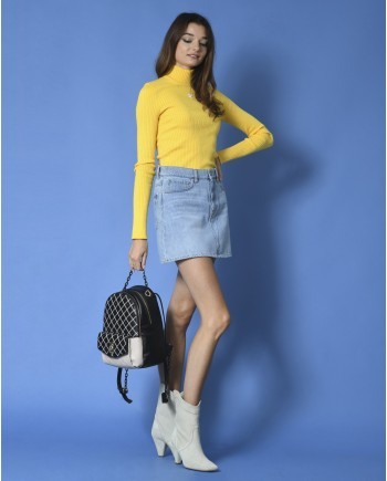 Mini jupe en jean True NYC 