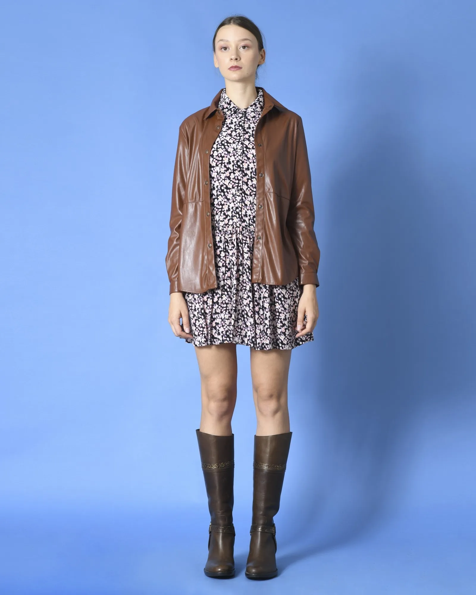 Chemise en similicuir Maesta