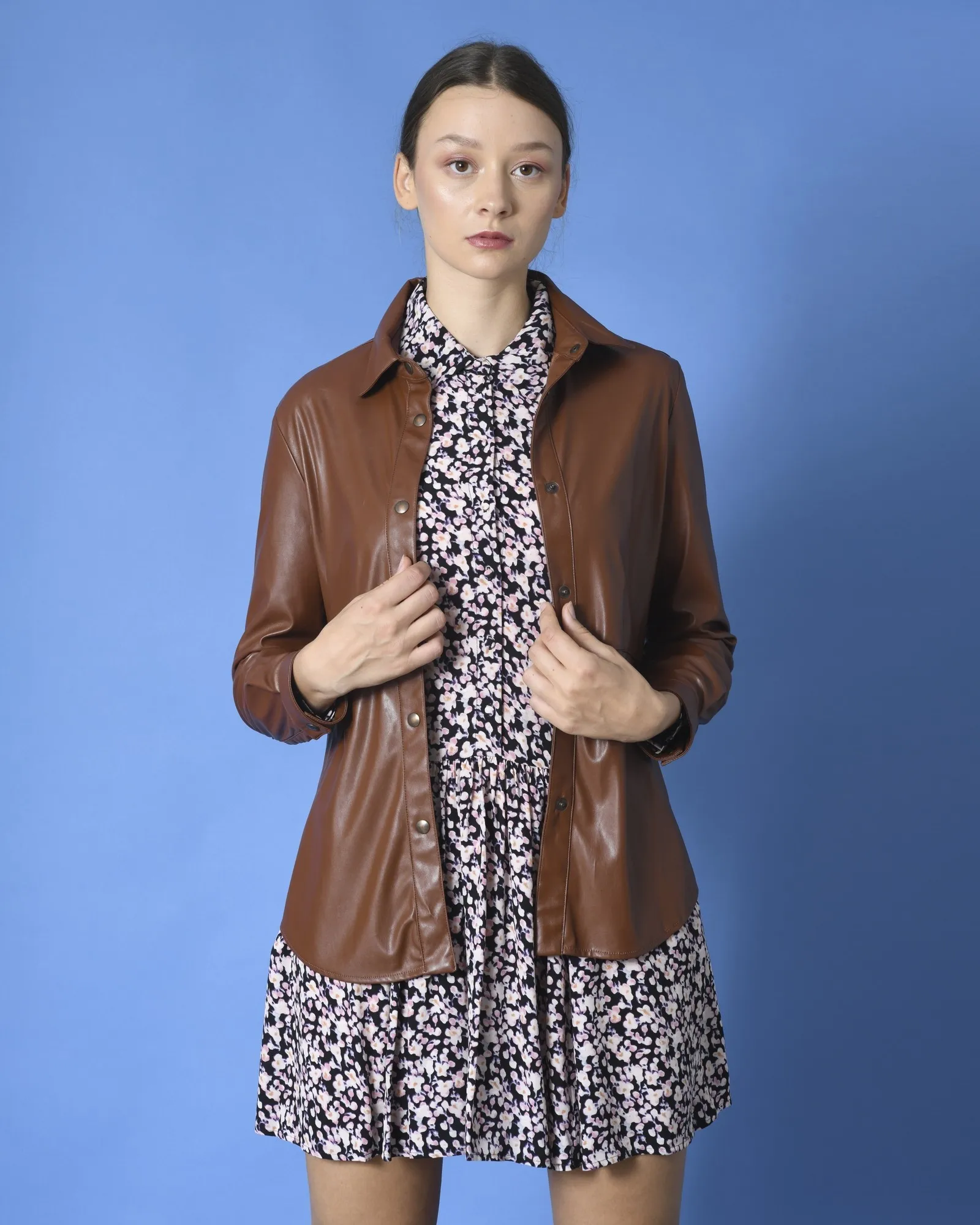 Chemise en similicuir Maesta