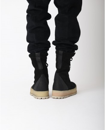 Botte montante en cuir retourné Premiata 