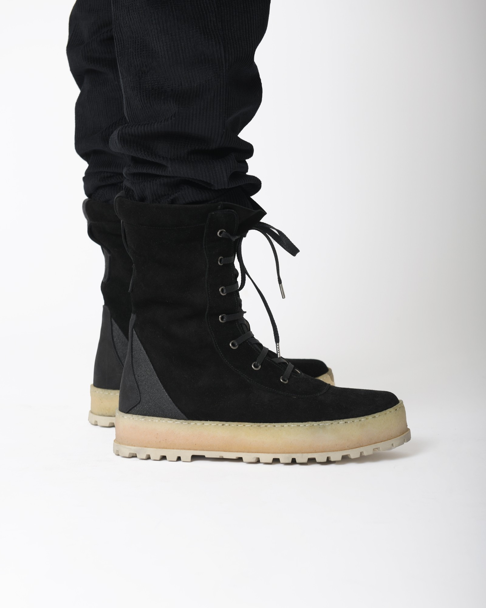 Botte montante en cuir retourné Premiata 