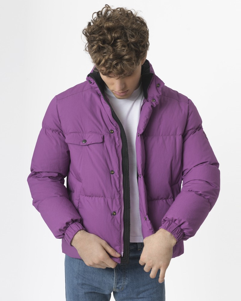 Doudoune violette Plume