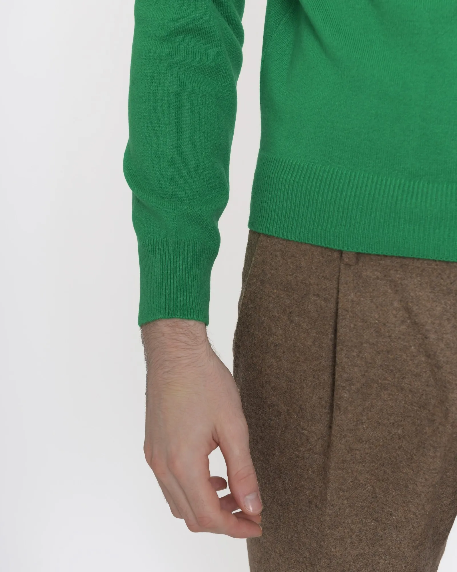 Pull vert en cachemire Casheart