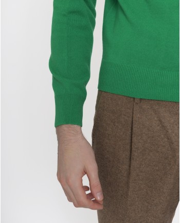 Pull vert en cachemire Casheart
