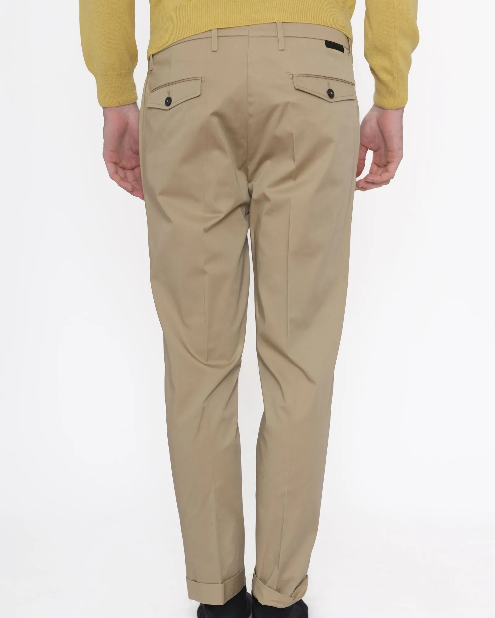 Pantalon carotte beige Michael Coal