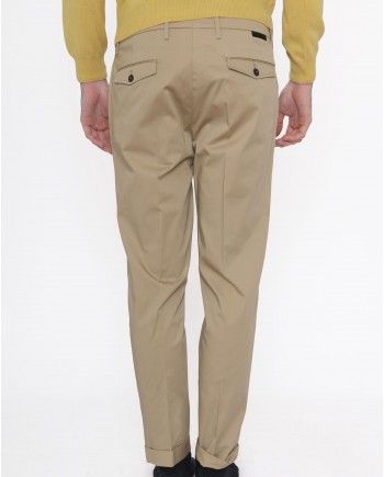 Pantalon carotte beige Michael Coal