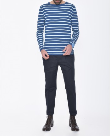 Pull à rayures bleues et blanches Scotch & Soda