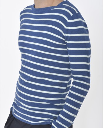 Pull à rayures bleues et blanches Scotch & Soda