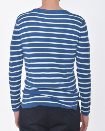 Pull à rayures bleues et blanches Scotch & Soda