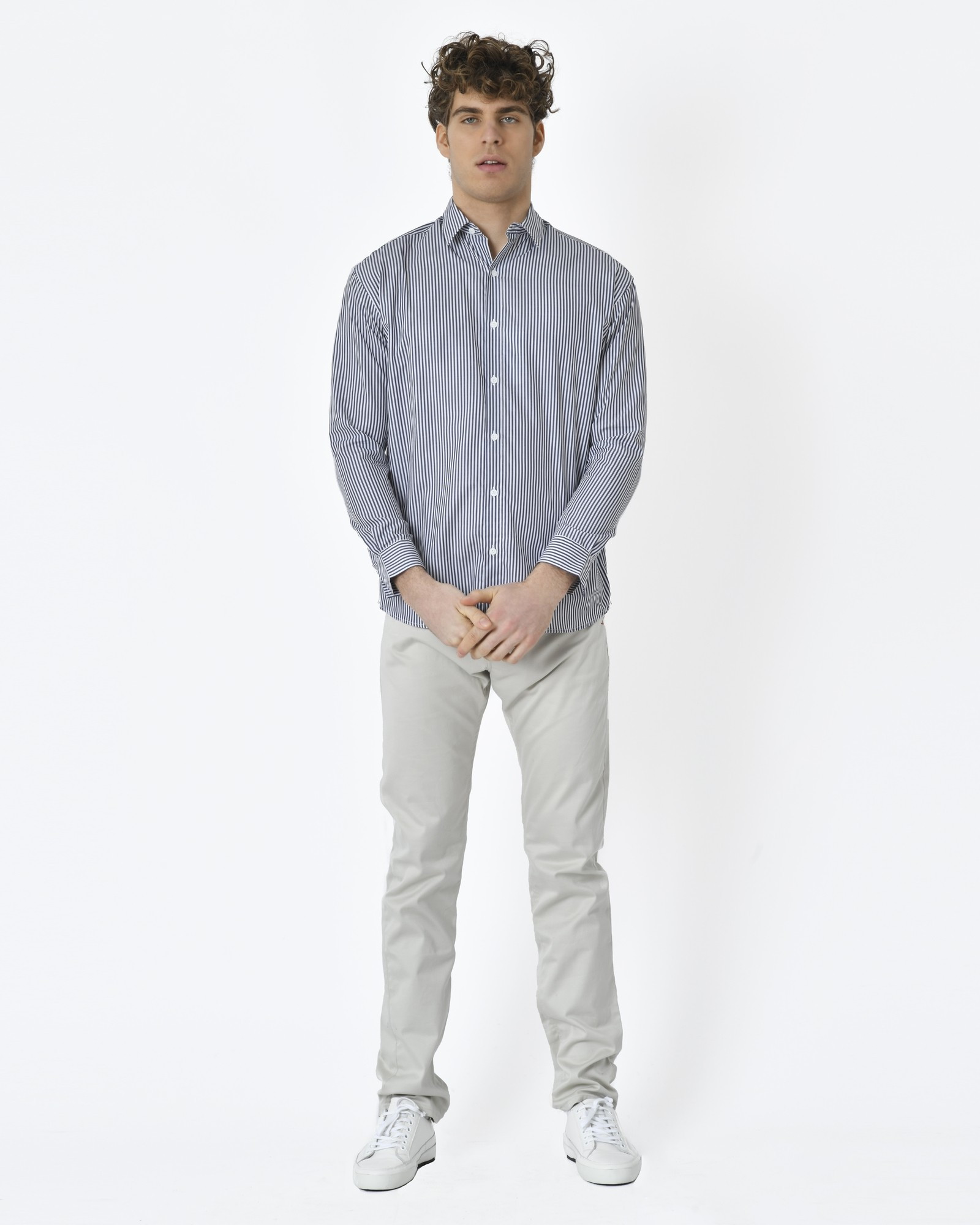 Chemise à rayures bleue Editions M.R