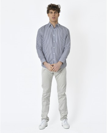 Chemise à rayures bleue Editions M.R