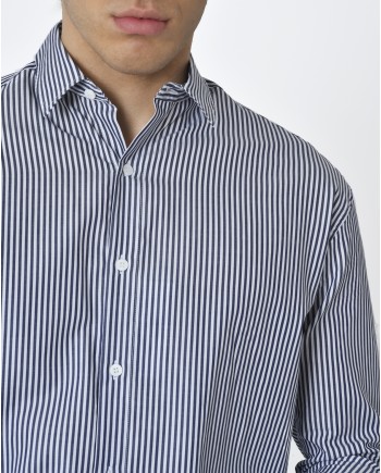 Chemise à rayures bleue Editions M.R