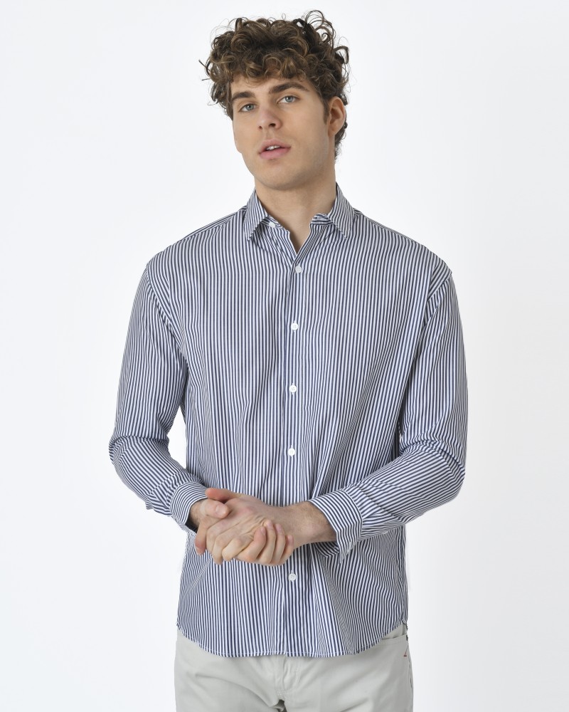 Chemise à rayures bleue Editions M.R