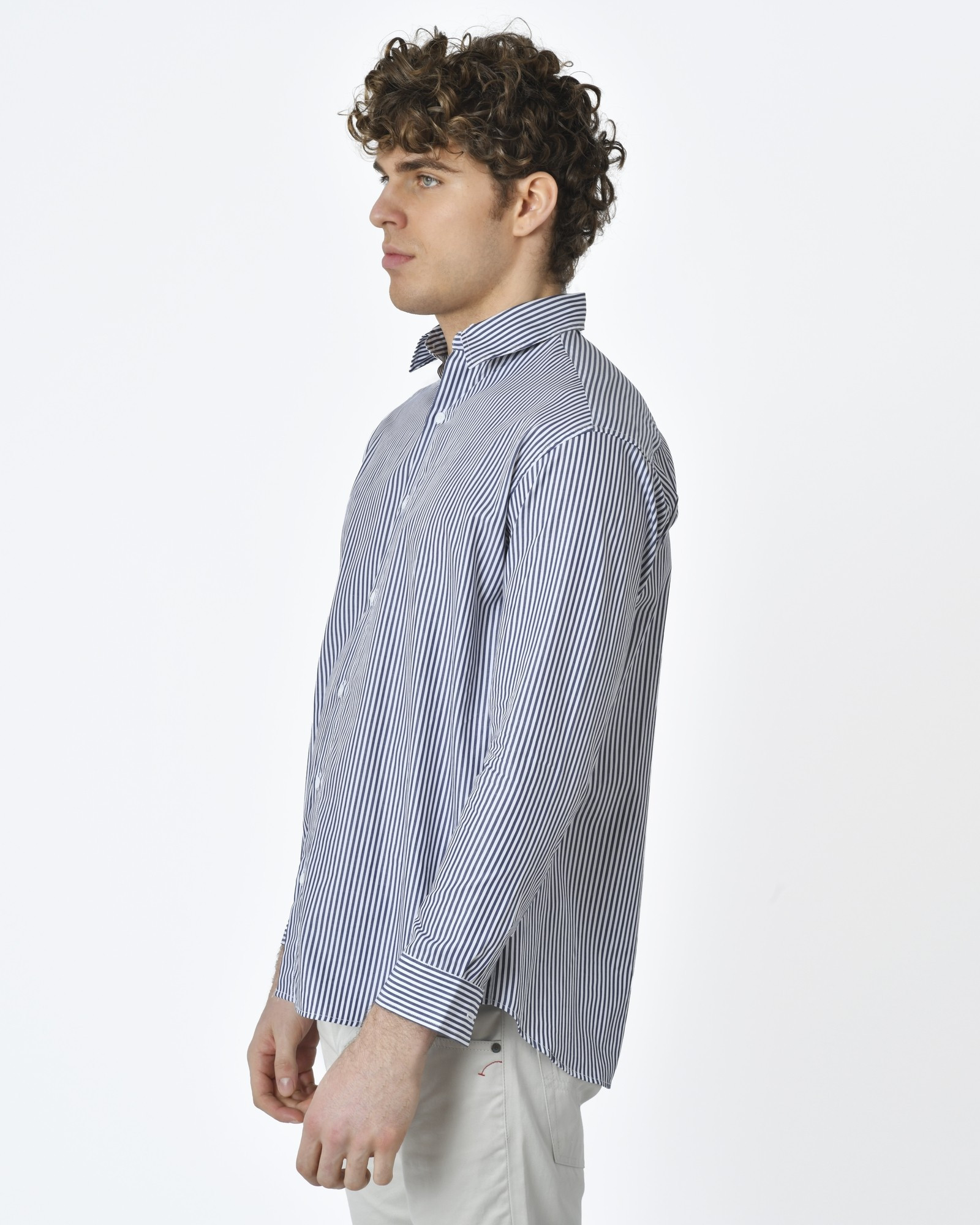 Chemise à rayures bleue Editions M.R