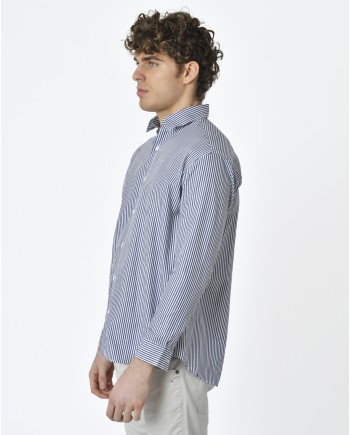 Chemise à rayures bleue Editions M.R