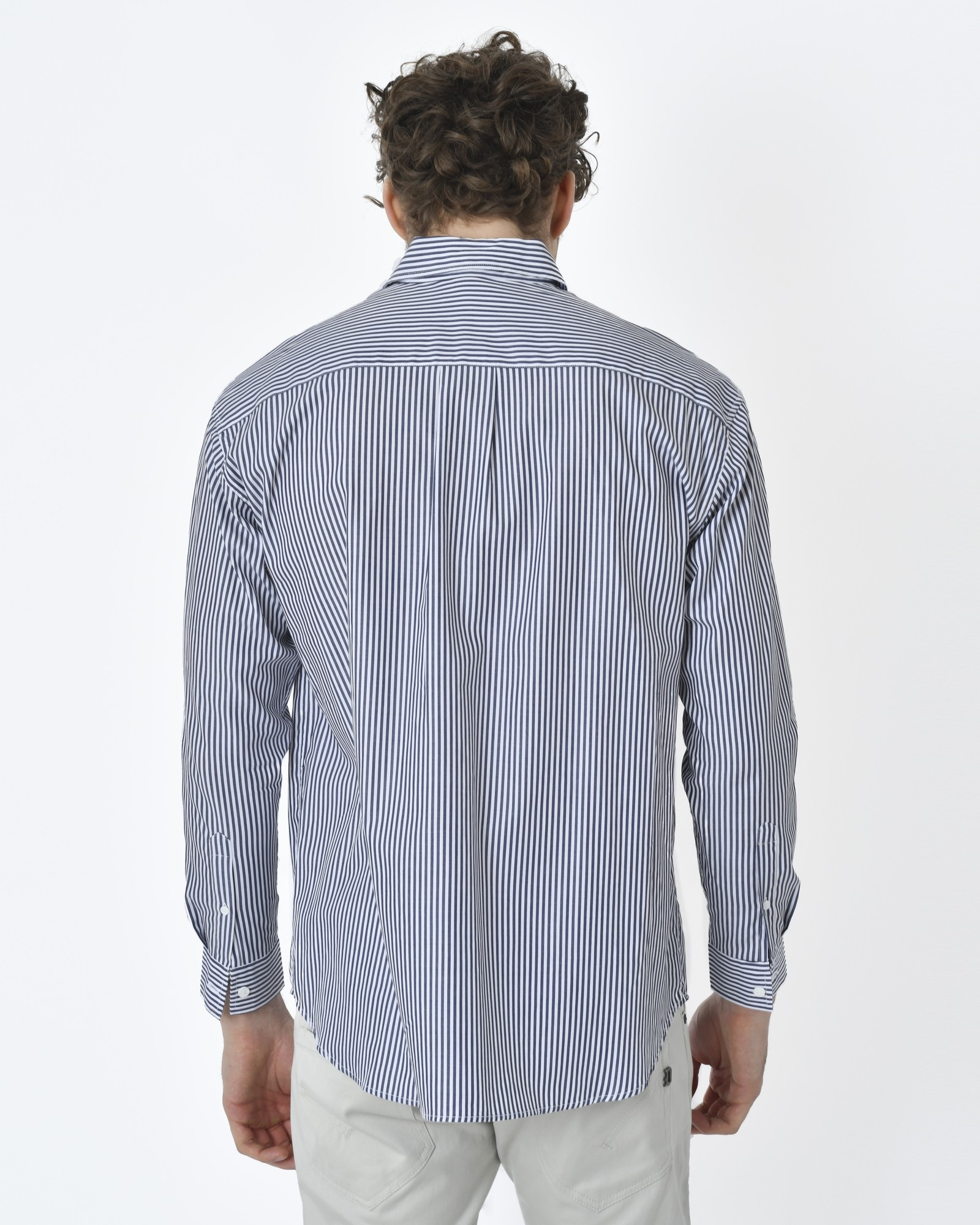 Chemise à rayures bleue Editions M.R