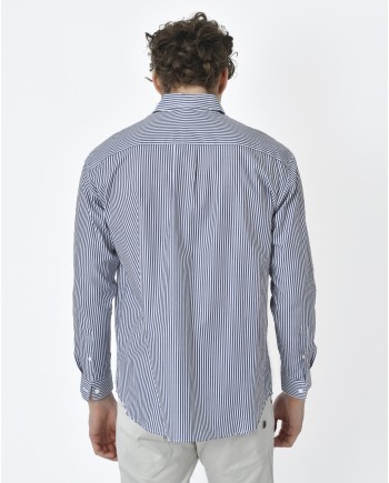 Chemise à rayures bleue Editions M.R