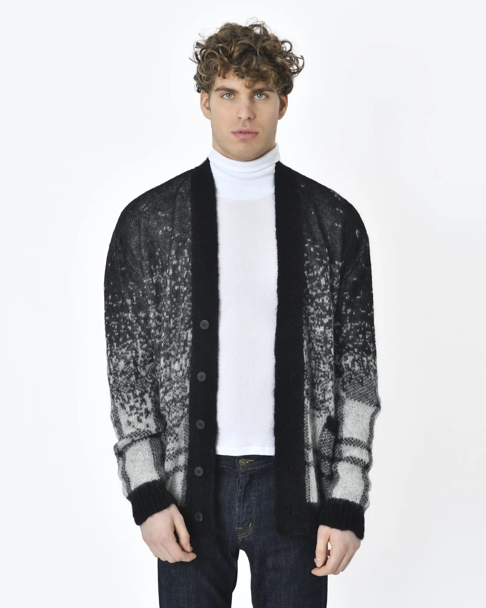 ISABEL BENENATO/Light Wool Cardigan (Homme) (XS size) main image 0