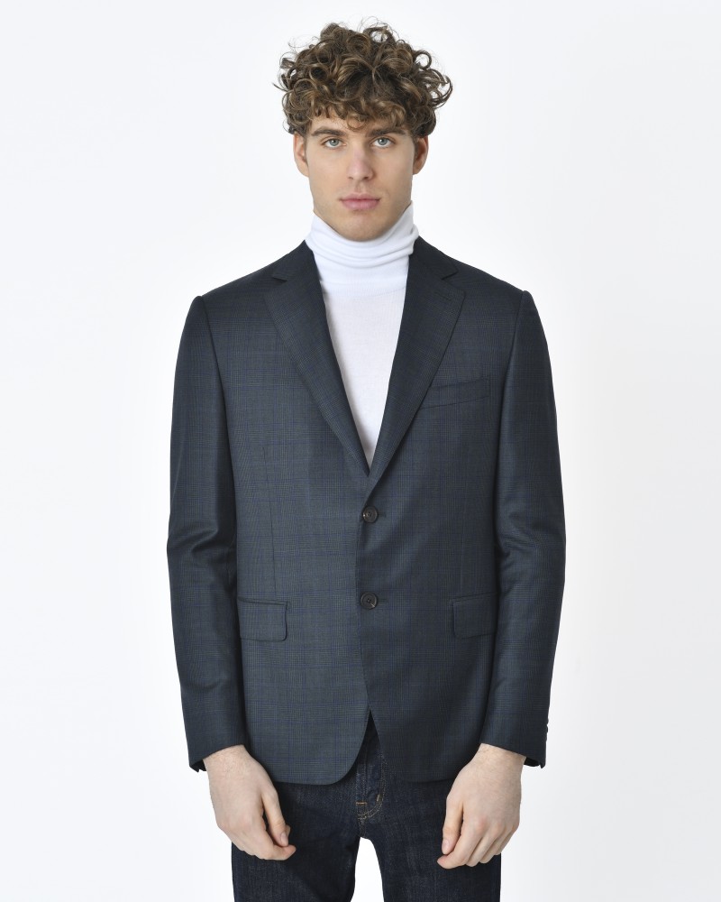 Veste tailleur bleu/vert Pal Zileri