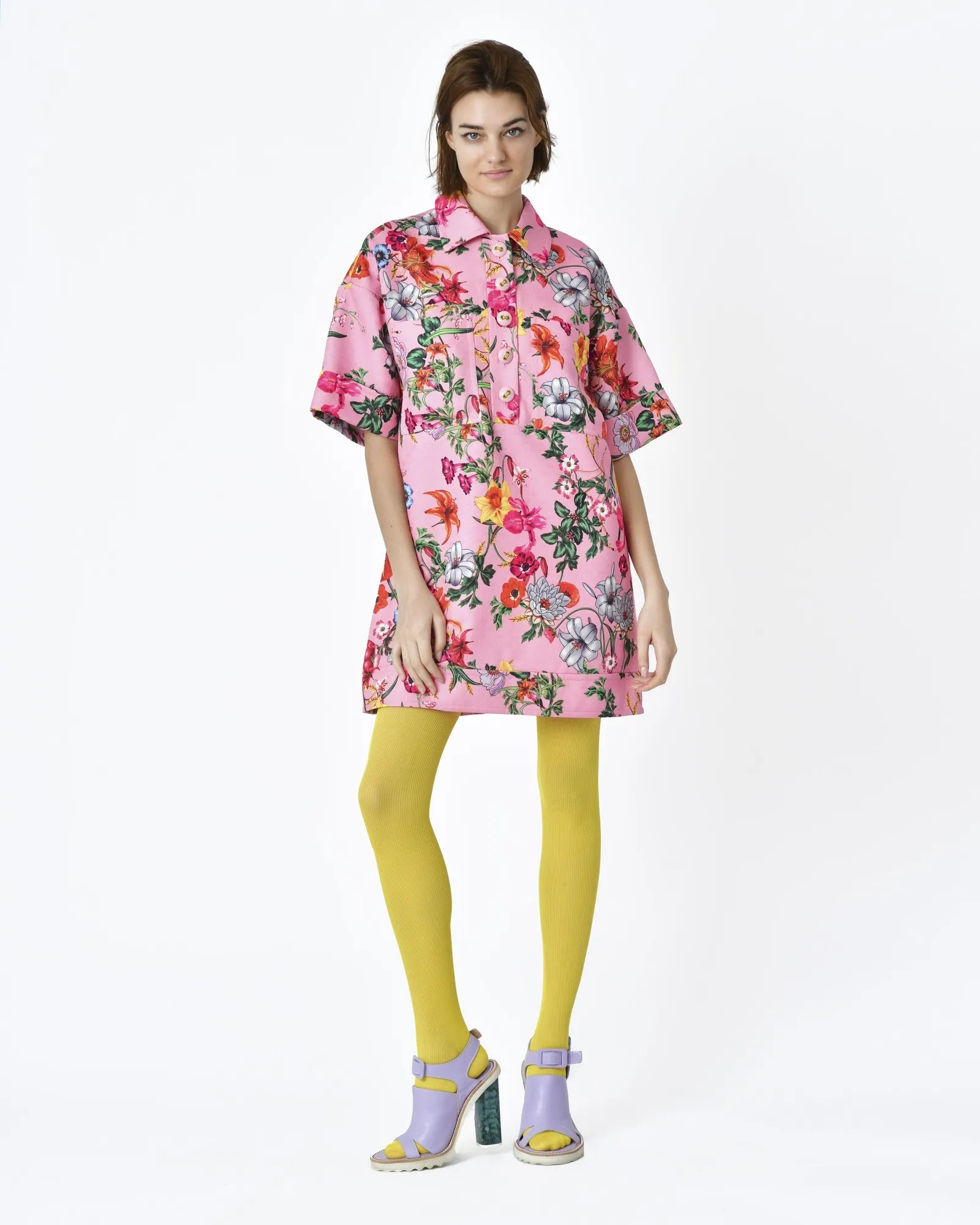 Collant maille jaune Missoni