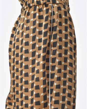 Pantalon motif géométrique Beatrice B 
