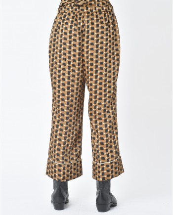 Pantalon motif géométrique Beatrice B 