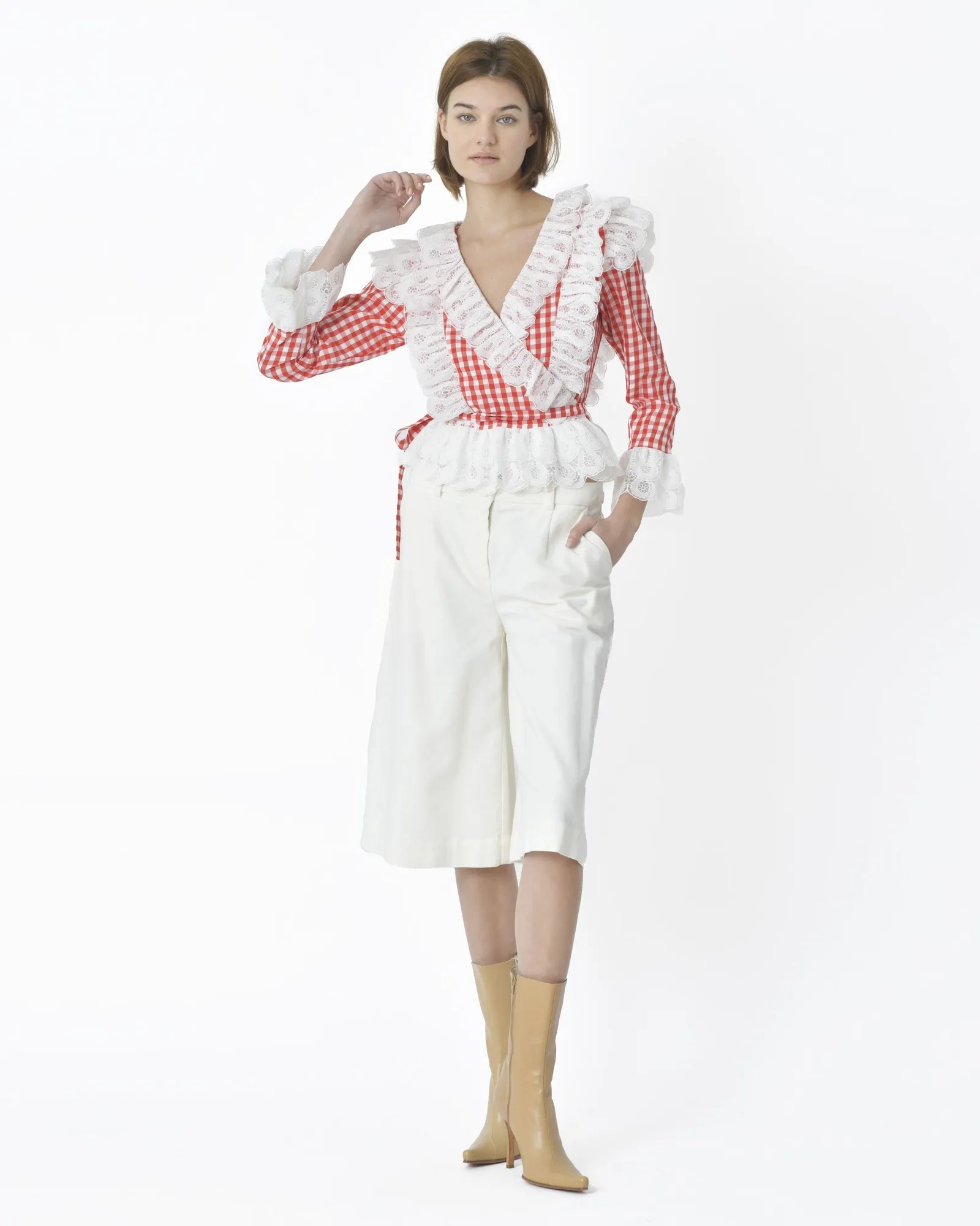 Bermuda écru Stefano Mortari