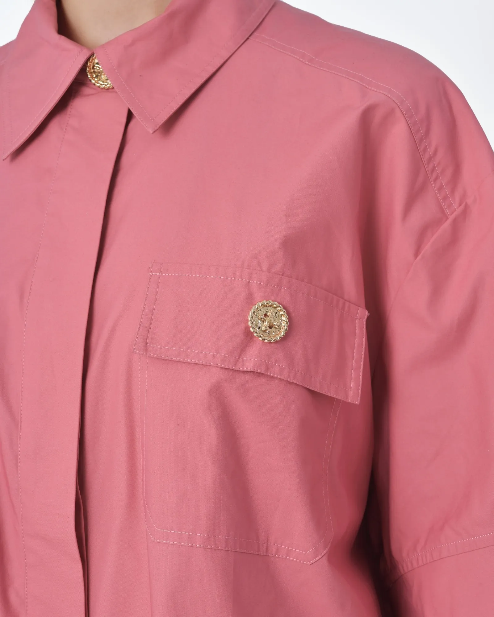 Chemise rose pâle Edward Achour 