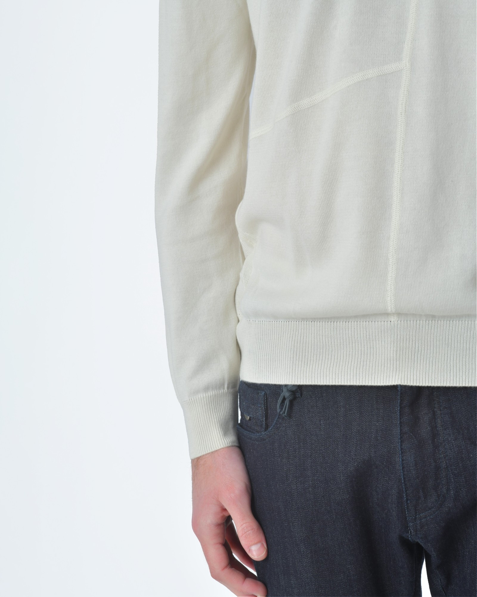 Pull maille blanc écru Ly Adams 