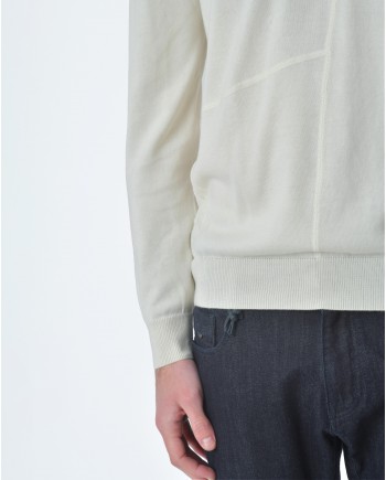 Pull maille blanc écru Ly Adams 