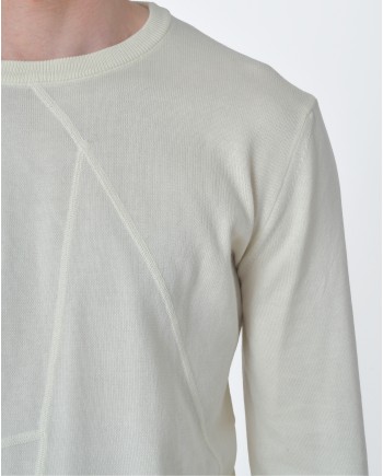 Pull maille blanc écru Ly Adams 