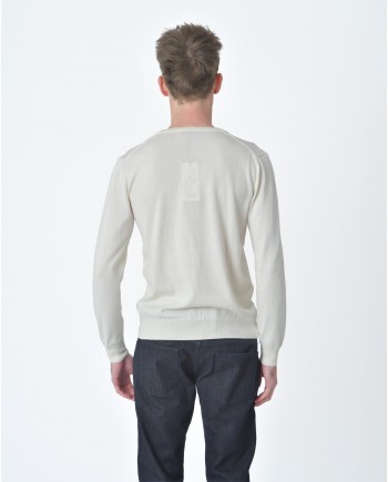 Pull maille blanc écru Ly Adams 