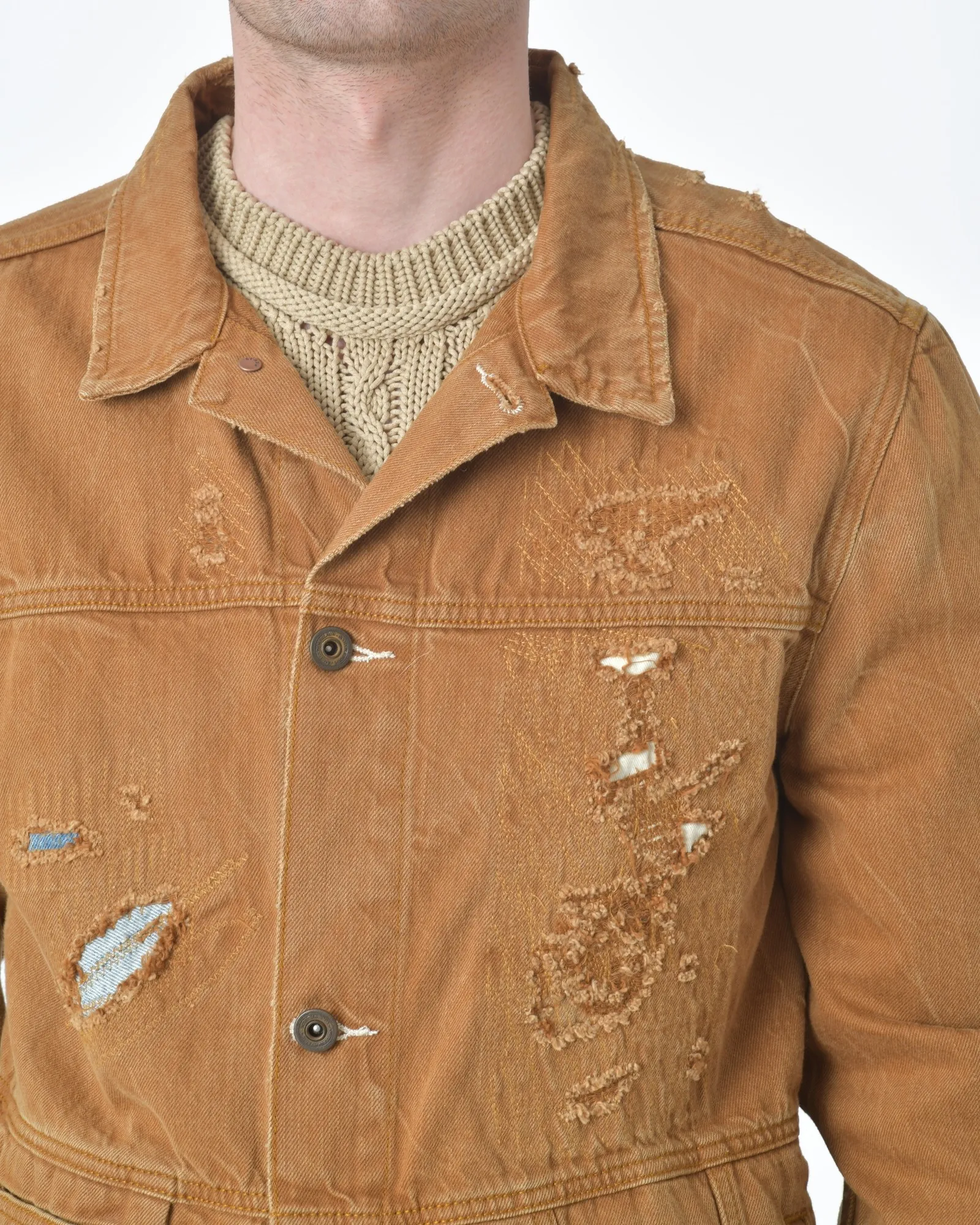 Blouson veste denim camel Scotch & Soda 