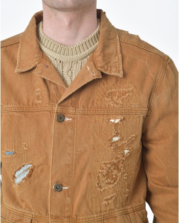 Blouson veste denim camel Scotch & Soda 