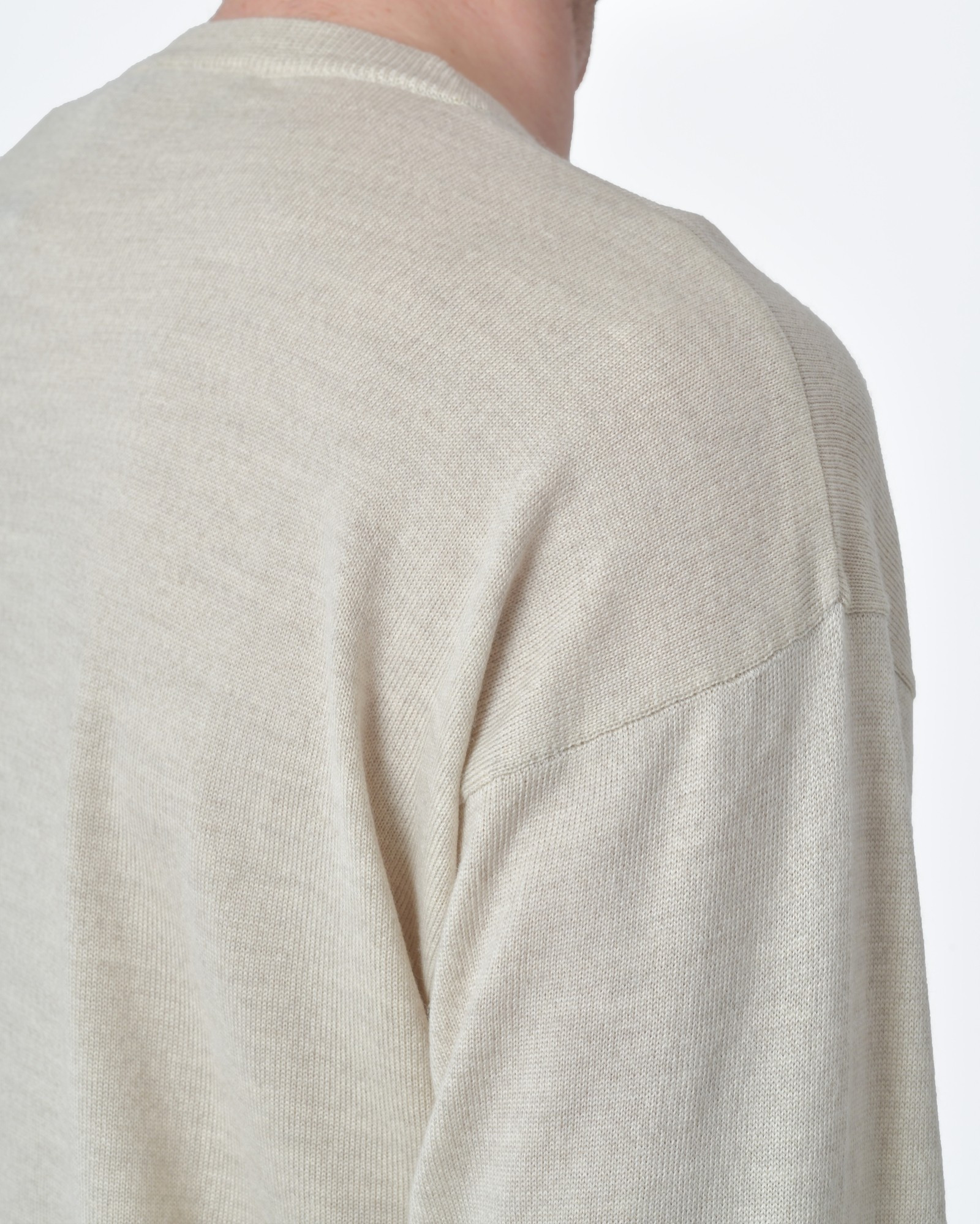 Pull beige en laine et soie Josephking