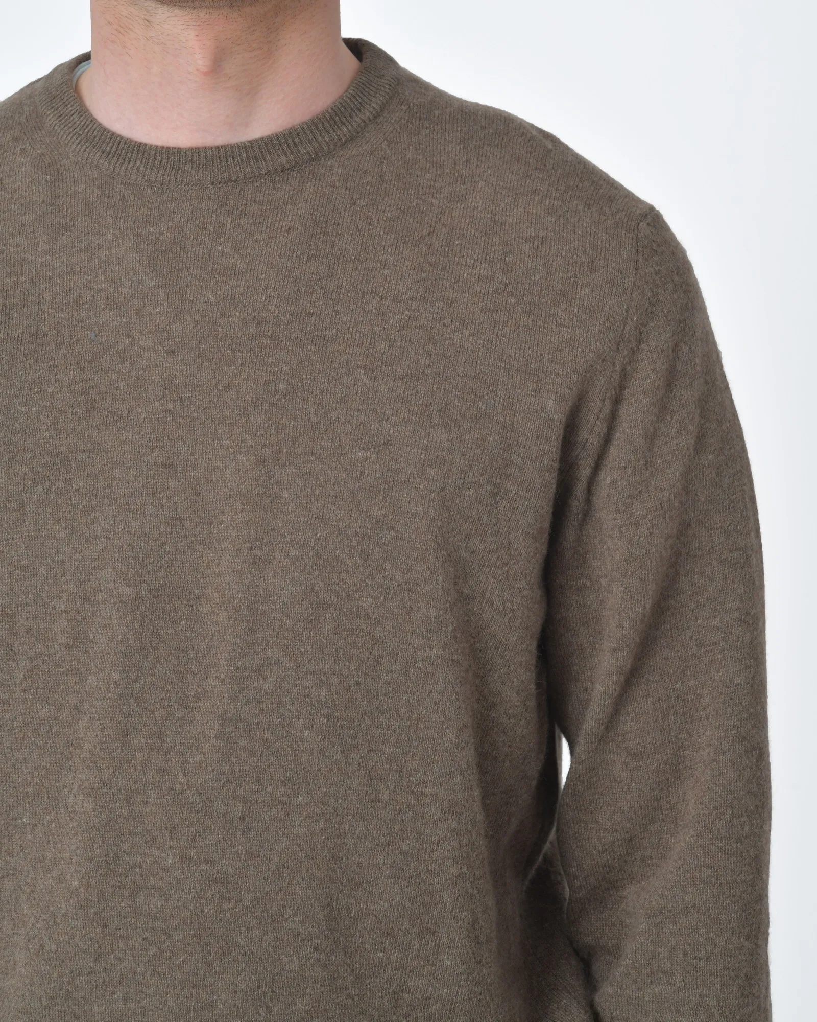 Pull marron manches longues Casheart
