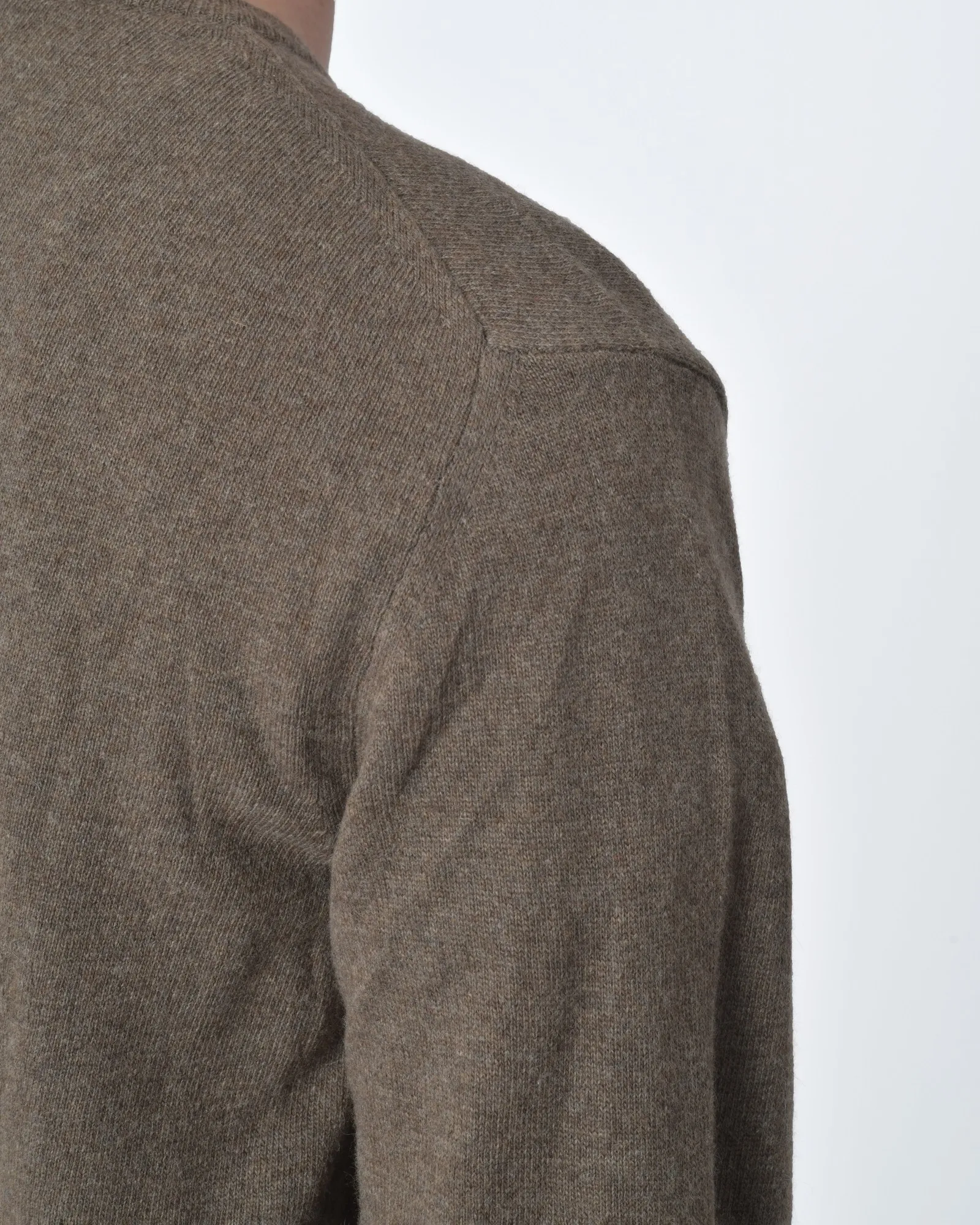 Pull marron manches longues Casheart