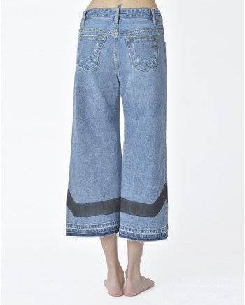 Jean denim bleu effet déchiré Maurizio Massimino