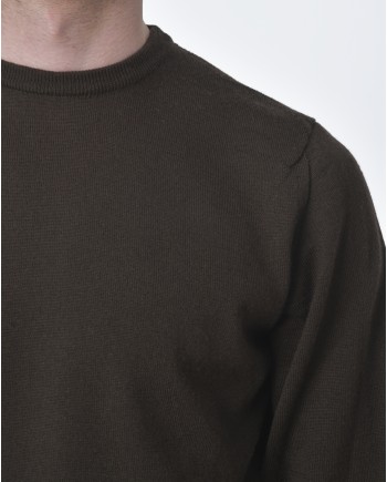 Pull maille marron Casheart