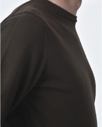 Pull maille marron Casheart
