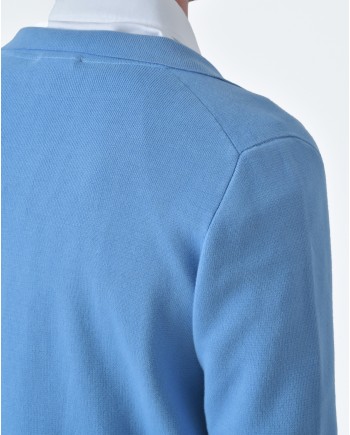 Veste maille bleu Casheart