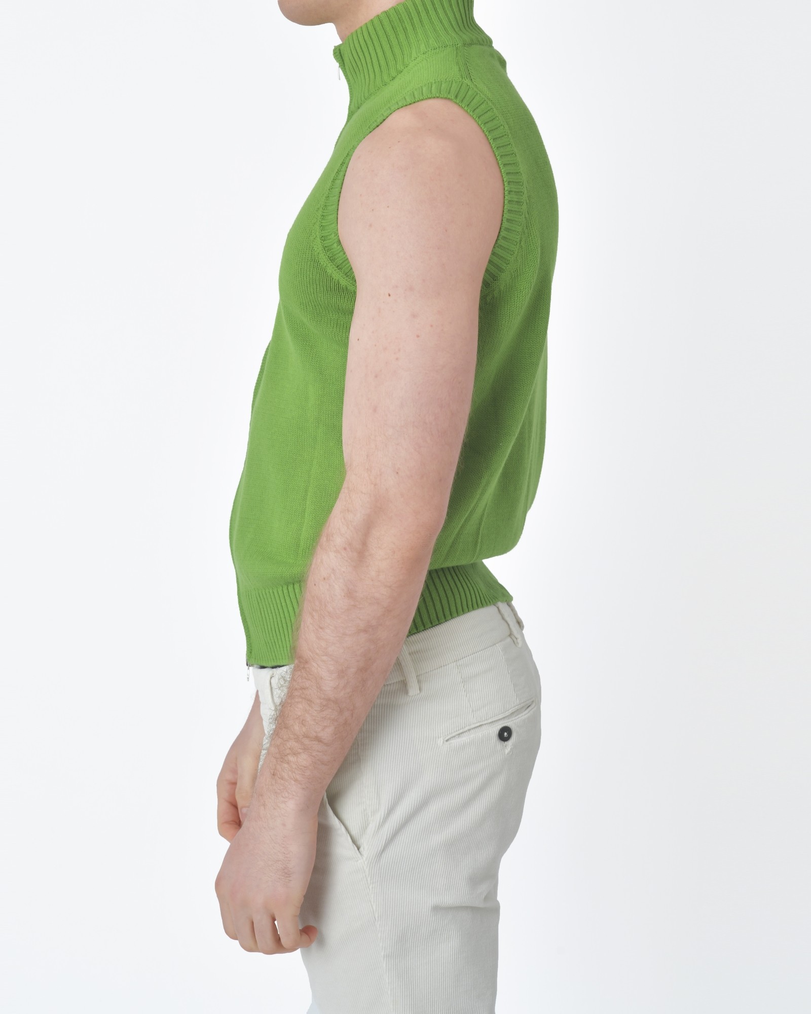 Gilet Homme En Cachemire Vert Bruyère – Marque J.Crew – Taille M – échantillon Parfait !