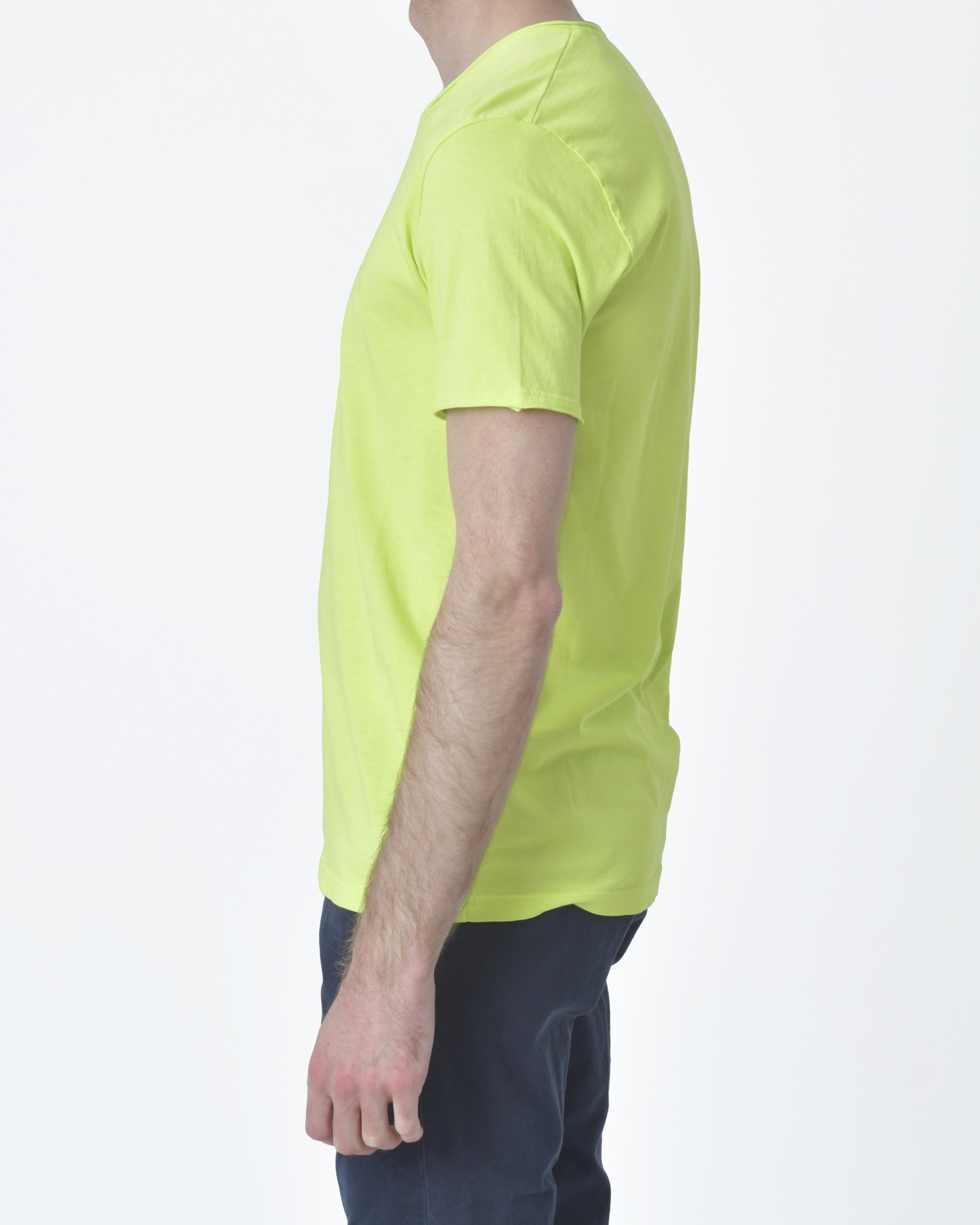 Tee shirt uni LORIS Jaune fluo